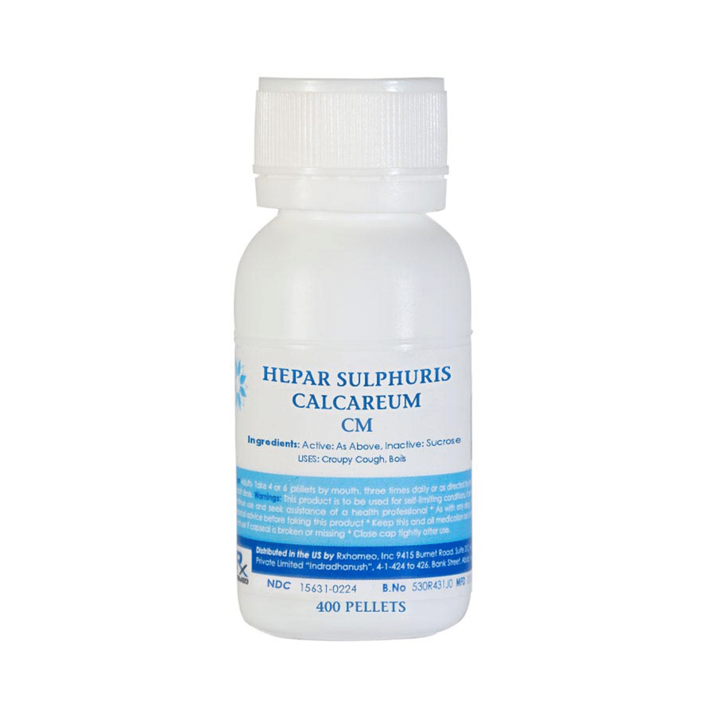 Rxhomeo Hepar Sulphuris Calcareum Pellets CM Rxhomeo Hepar Sulphuris Calcareum Pellets CM