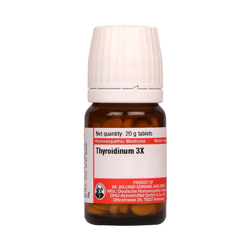 Dr Willmar Schwabe Germany Thyroidinum Trituration Tablet 3X Dr Willmar Schwabe Germany Thyroidinum Trituration Tablet 3X