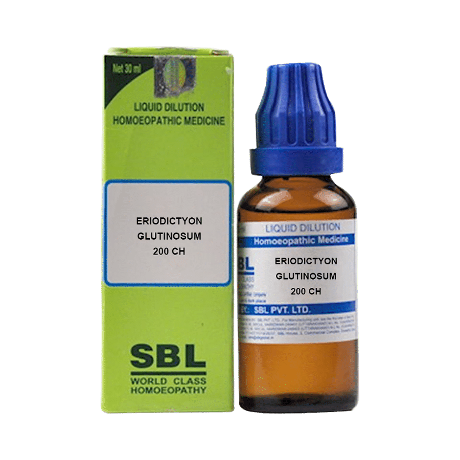 SBL Eriodictyon Glutinosum Dilution 200 CH