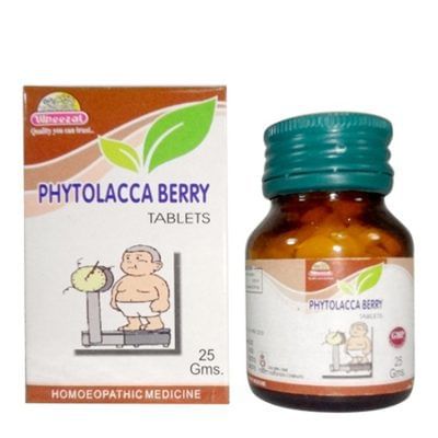 Wheezal Phytolacca Berry Tablet