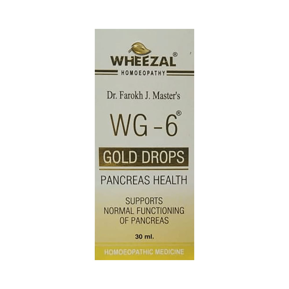 Wheezal WG6 Pancreas Health Gold Drop