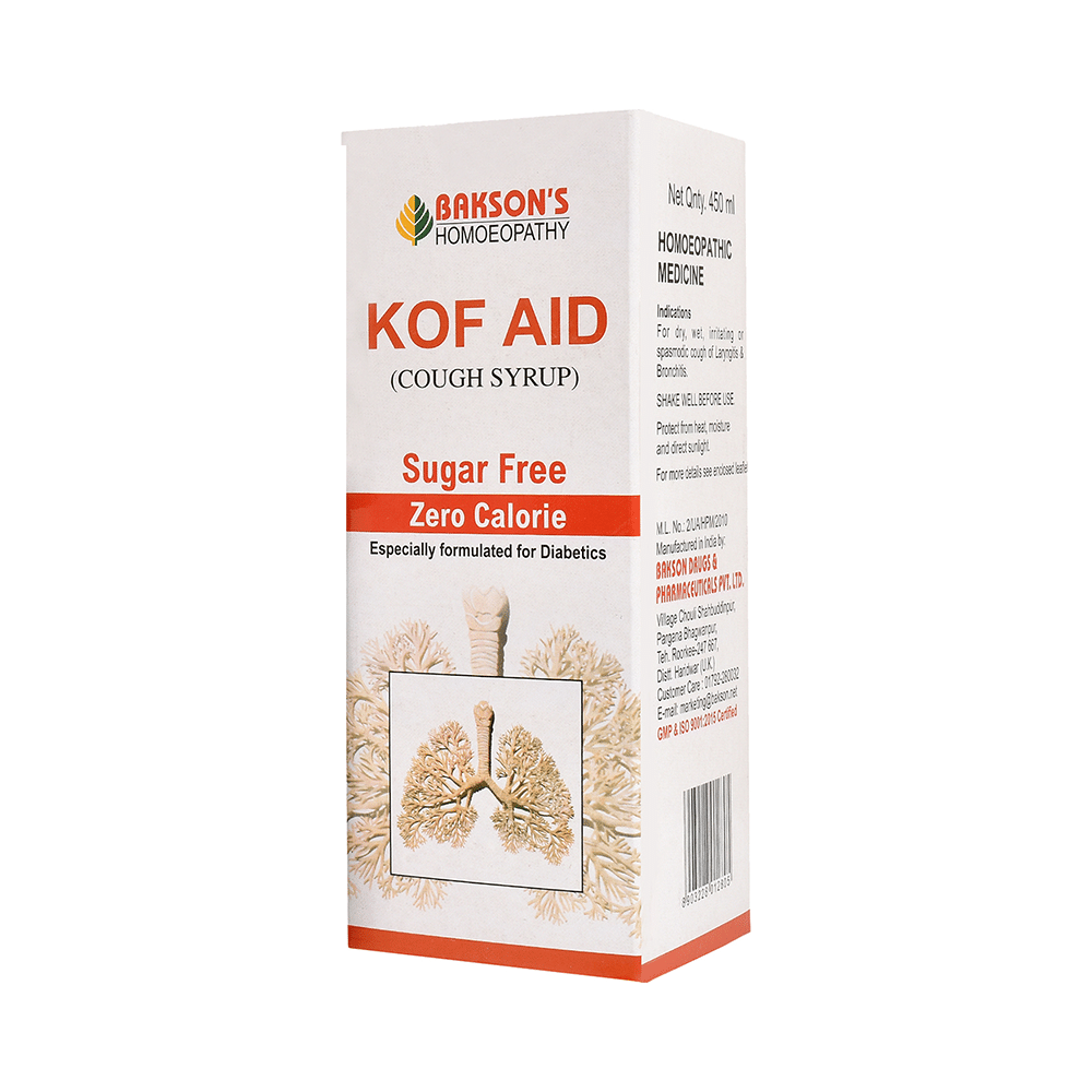 Bakson's Kof Aid Cough Syrup Sugar Free Bakson's Kof Aid Cough Syrup Sugar Free