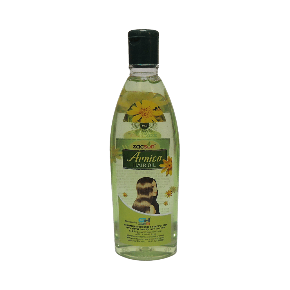 Showing image for Zacson Arnica Hair Oil Zacson Arnica Hair Oil Homeopathic medicine for Heart & Blood Circulation, Homeopathic medicine for Circulation Disorders image