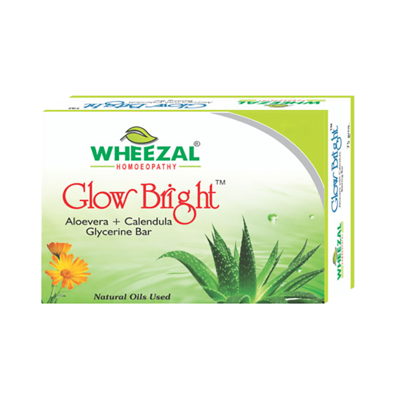 Wheezal Glow Bright Aloevera Calendula Glycerine Bar