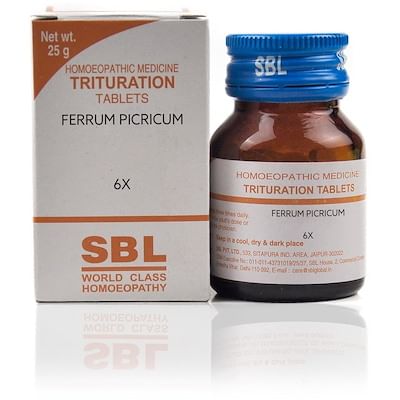 SBL Ferrum Picricum Trituration Tablet 6X