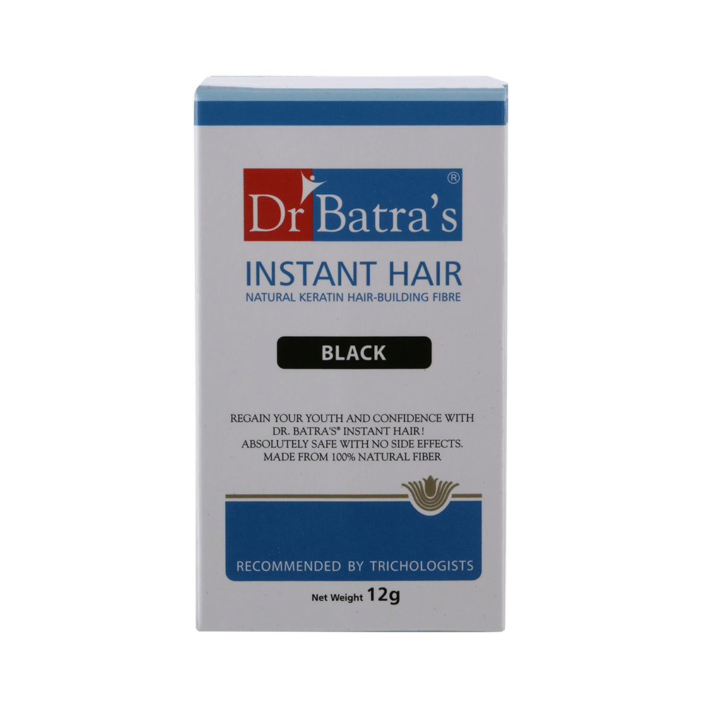 Dr Batra's Instant Hair Natural Keratin Hair Building Fibre Black