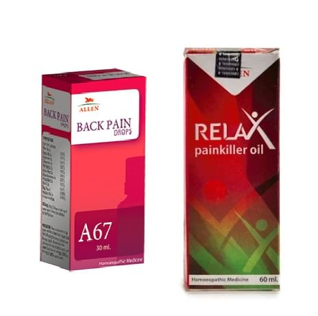 Allen Back Pain Care Combo (A67 + Relax Pain Killer Oil) Allen Back Pain Care Combo (A67 + Relax Pain Killer Oil)