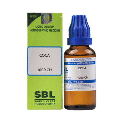 SBL Coca Dilution Homeopathic Medicine 1000 CH