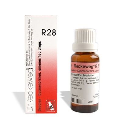 Dr. Reckeweg R28 Dysmenorrhea And Amenorrhea Drop Dr. Reckeweg R28 Dysmenorrhea And Amenorrhea Drop
