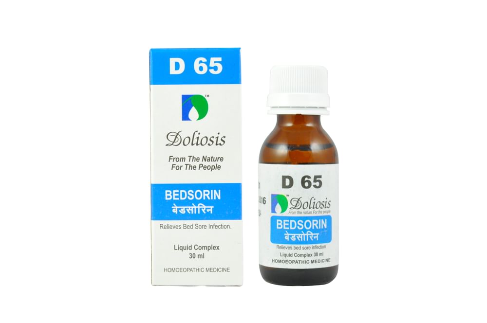 Showing image for Doliosis D65 Bedsorin Drop Doliosis D65 Bedsorin Drop Medicines, Homeopathic medicine for Female Health, Homeopathic medicine for Breast related issues image