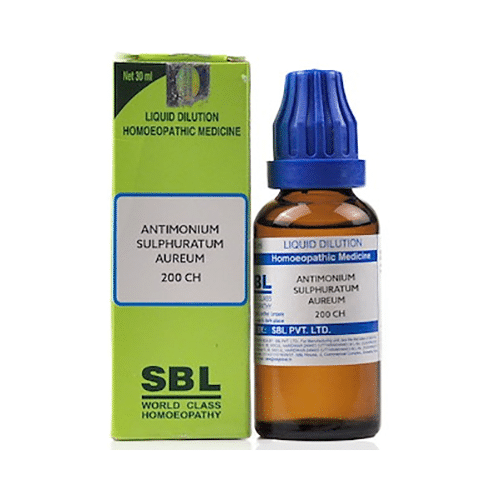 SBL Antimonium Sulphuratum Aureum Dilution 200 CH