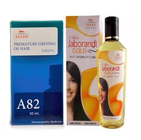 Allen Hair Care Combo (A82 + Jaborandi Gold Oil)