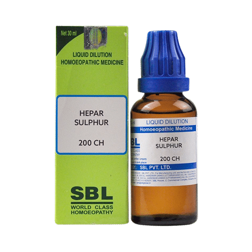 SBL Hepar Sulphur Dilution 200 CH
