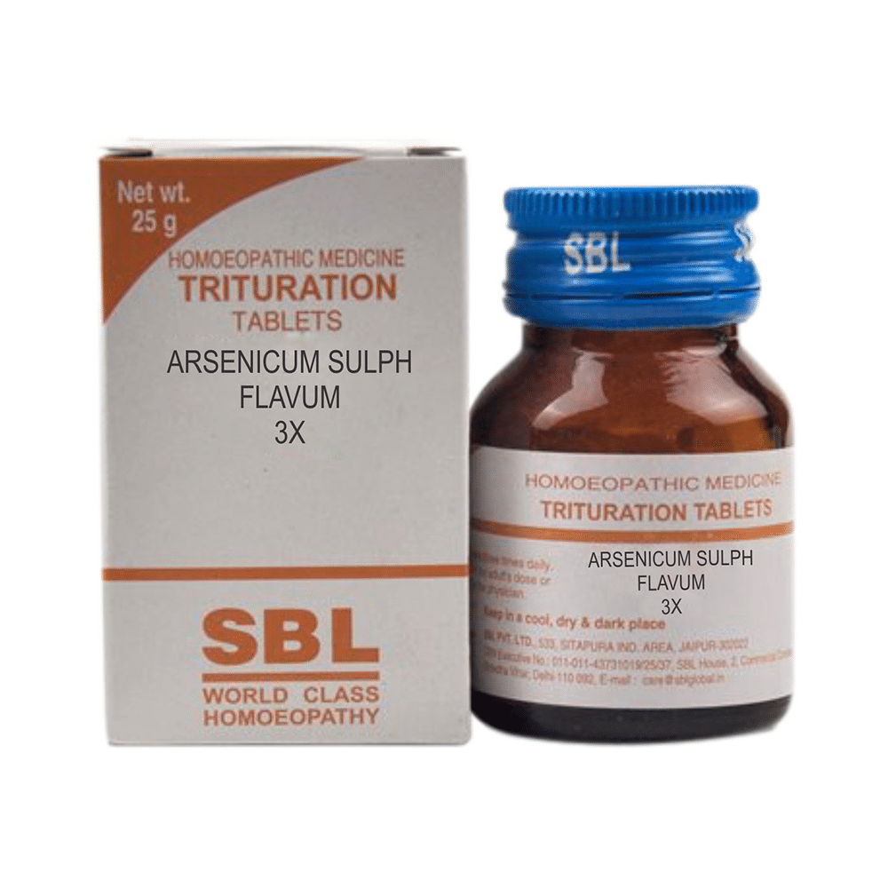 SBL Arsenicum Sulph Flavum Trituration Tablet 3X