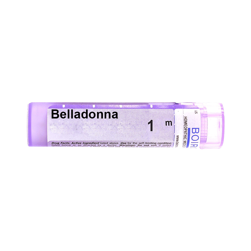 Boiron Belladonna Pellets 1M Homeopathic medicine for Nervous System, Homeopathic medicine for Respiratory System, Homeopathic medicine for Bronchitis, Homeopathic medicine for Cough image
