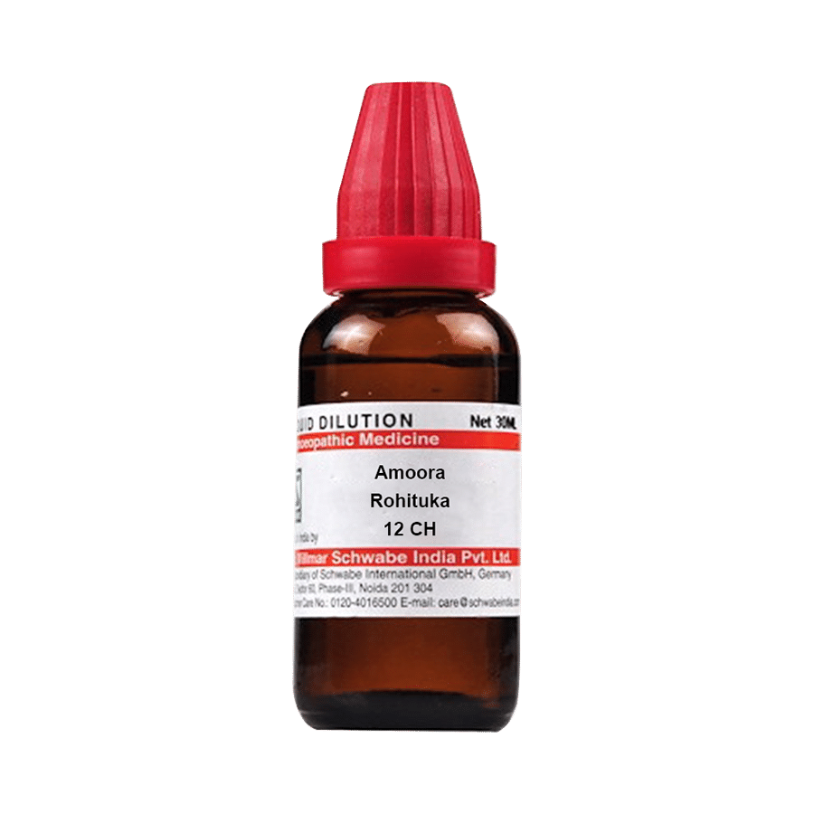 Dr Willmar Schwabe India Amoora Rohituka Dilution 12 CH