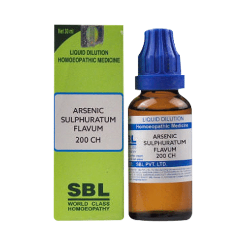 SBL Arsenic Sulphuratum Flavum Dilution 200 CH SBL Arsenic Sulphuratum Flavum Dilution 200 CH