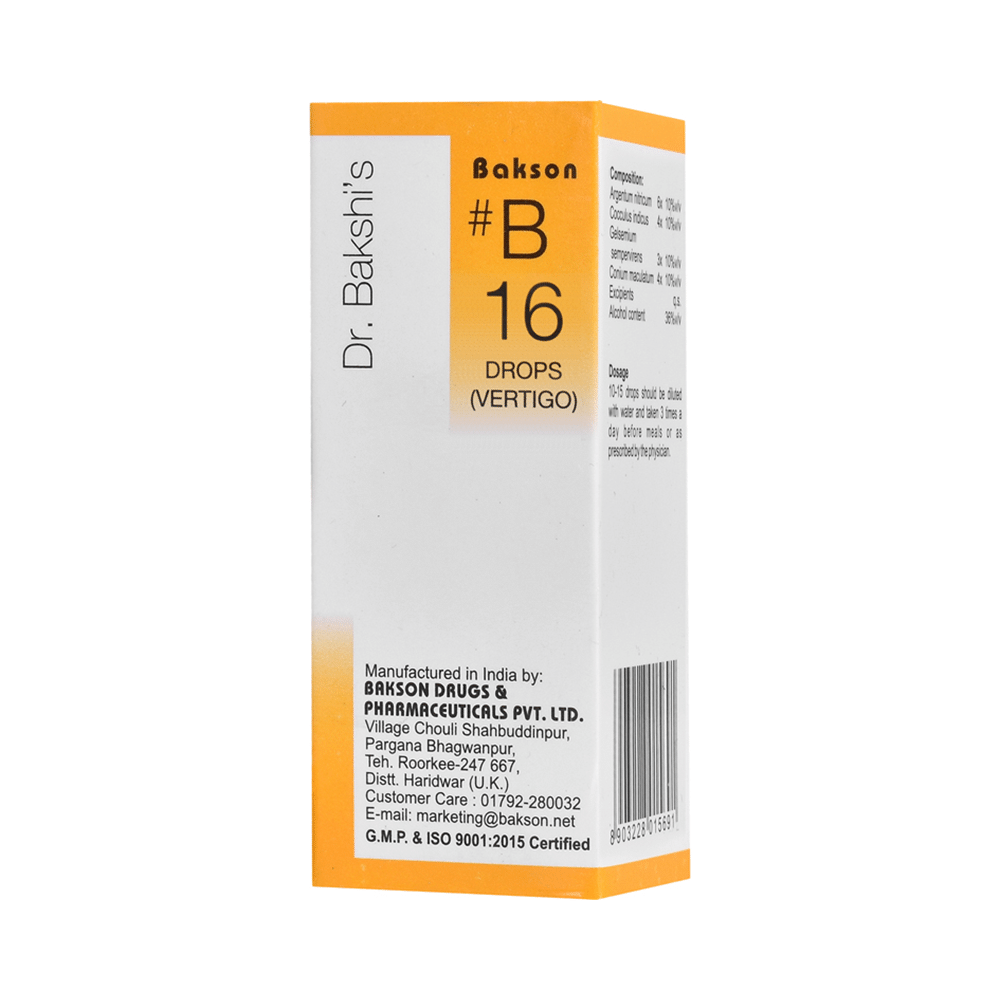 Bakson B16 Vertigo Drop Bakson B16 Vertigo Drop