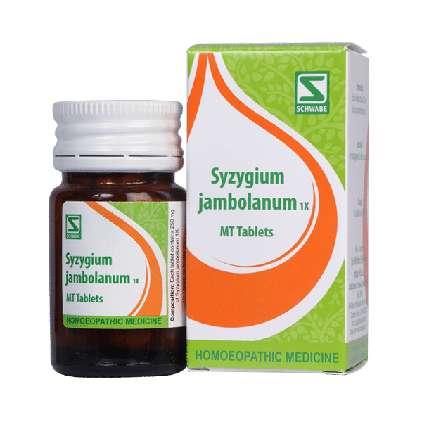 Dr Willmar Schwabe India Syzygium Jambolanum Trituration Tablet 1X Dr Willmar Schwabe India Syzygium Jambolanum Trituration Tablet 1X