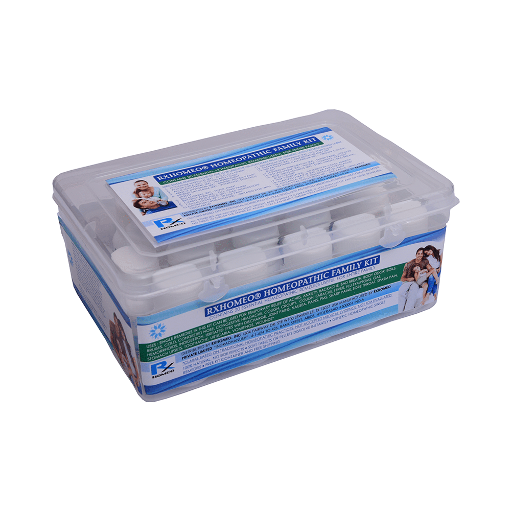 Showing image for Rxhomeo Homeopathic Family Kit Rxhomeo Homeopathic Family Kit Homeopathic medicine for Digestive System, Homeopathic medicine for Gastritis, Acidity & Indigestion, Homeopathic medicine for Nausea & Vomiting, Homeopathic medicine for Mouth, Gums & Teeth, Homeopathic medicine for Bad Bre