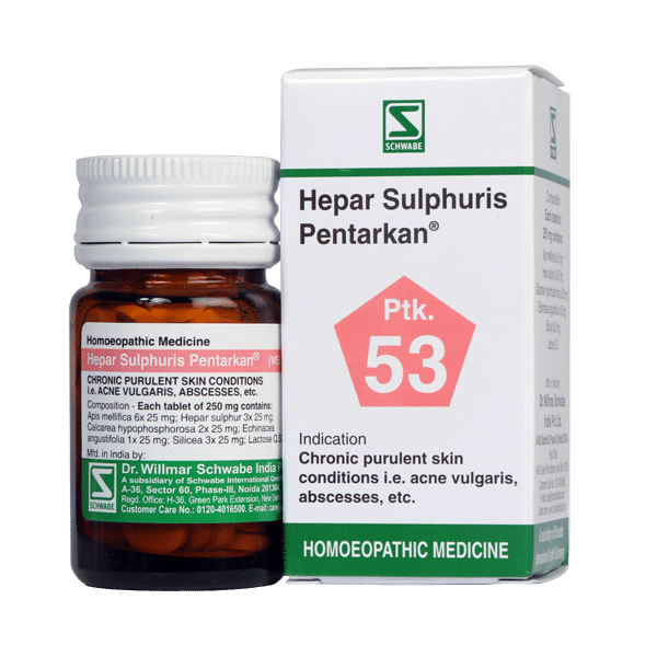 Dr Willmar Schwabe India Hepar Sulphuris Pentarkan Tablet Dr Willmar Schwabe India Hepar Sulphuris Pentarkan Tablet