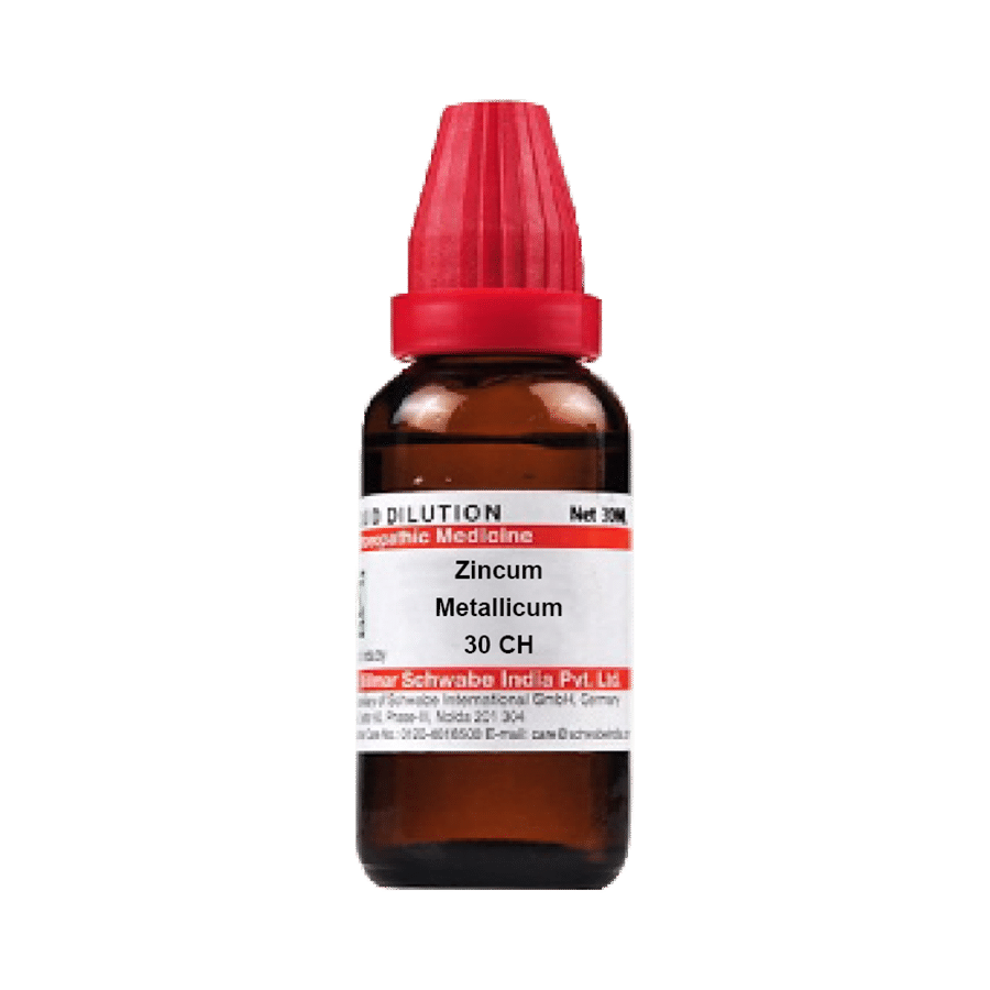 Dr Willmar Schwabe India Zincum Metallicum Dilution 30 CH Dr Willmar Schwabe India Zincum Metallicum Dilution 30 CH