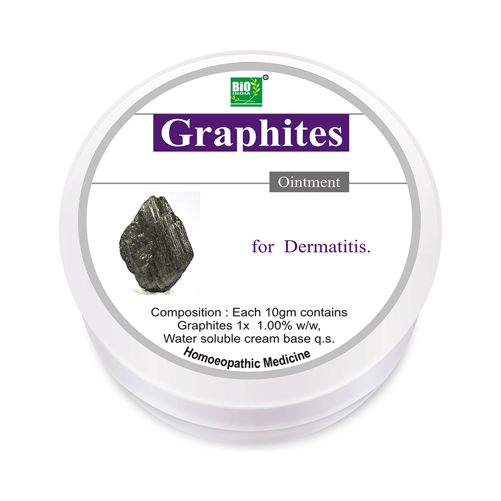 Showing image for Bio India Graphites Ointment Bio India Graphites Ointment Homeopathy Medicine for Bone, Joint & Muscles, Homeopathic medicine for Gout, Homeopathic medicine for Face, Homeopathic medicine for Acne & Pimples image