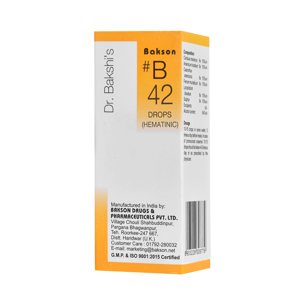 Bakson B42 Hematinic Drop Bakson B42 Hematinic Drop