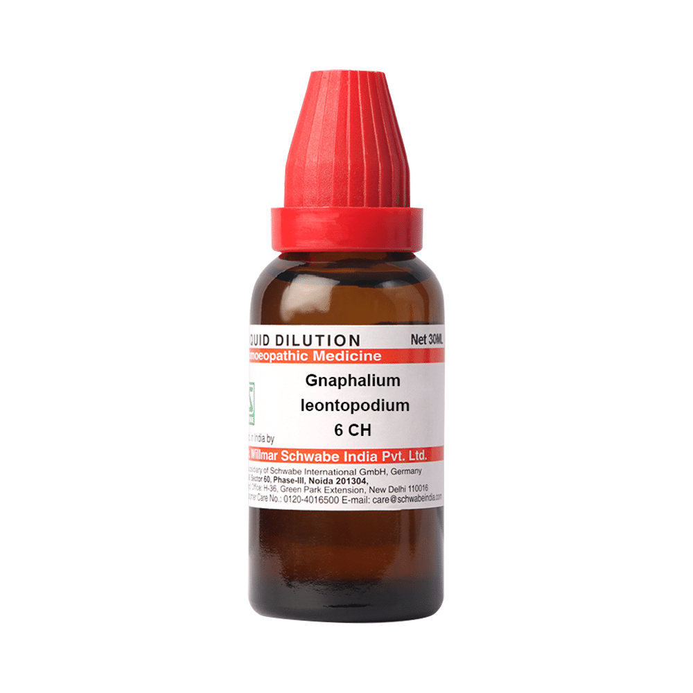 Dr Willmar Schwabe India Gnaphalium leontopodium Dilution 6 CH Dr Willmar Schwabe India Gnaphalium leontopodium Dilution 6 CH