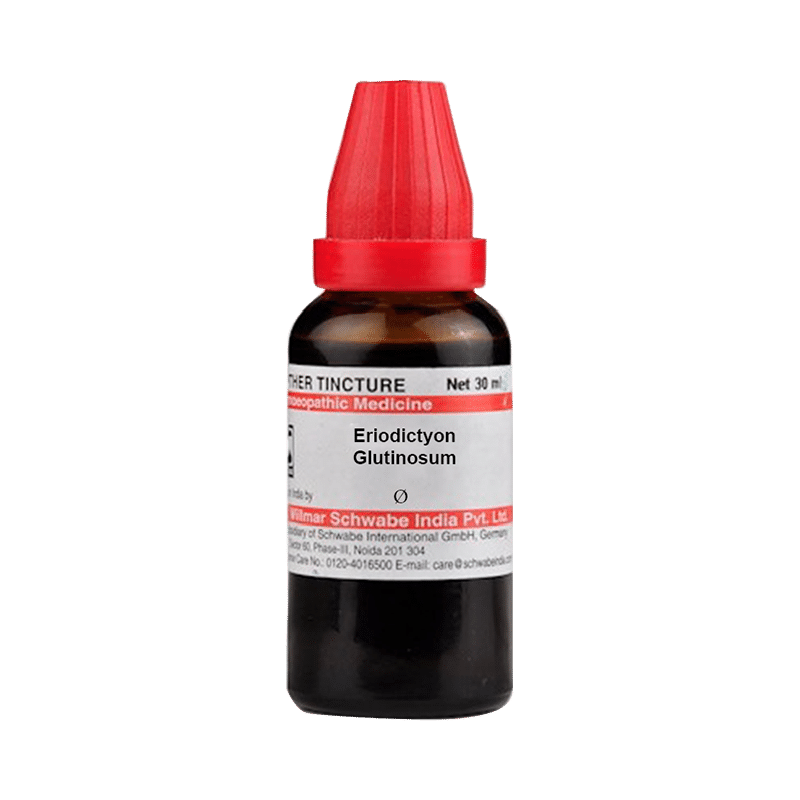 Dr Willmar Schwabe India Eriodictyon Glutinosum Mother Tincture Q Dr Willmar Schwabe India Eriodictyon Glutinosum Mother Tincture Q