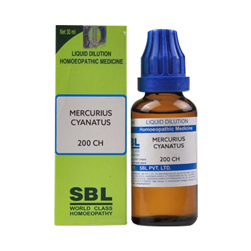 SBL Mercurius Cyanatus Dilution 200 CH SBL Mercurius Cyanatus Dilution 200 CH