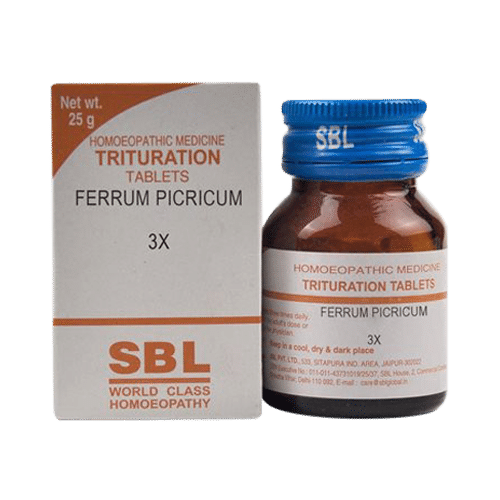 SBL Ferrum Picricum Trituration Tablet 3X