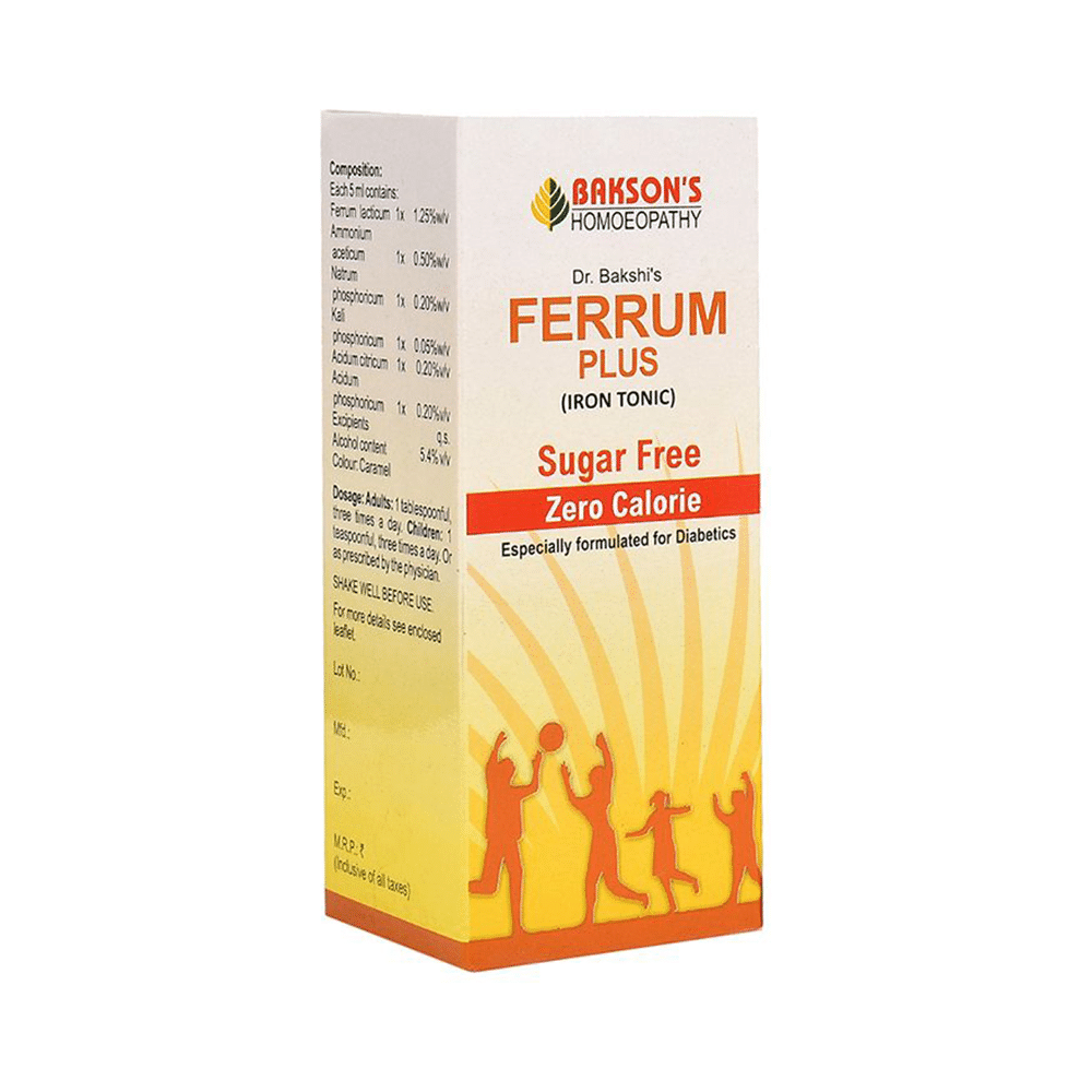 Bakson's Ferrum Plus Iron Tonic Sugar Free