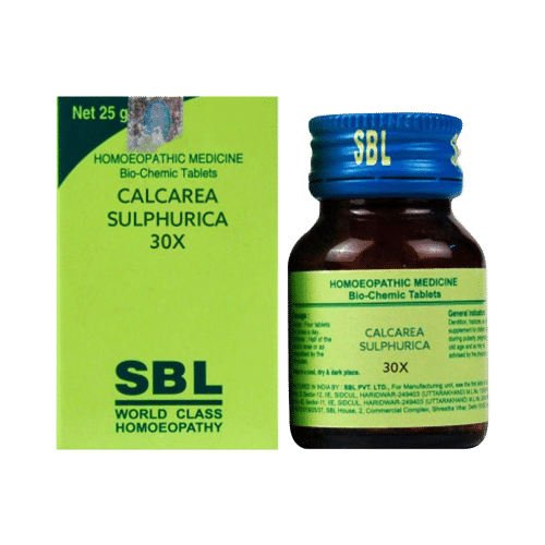 SBL Calcarea Sulphurica Biochemic Tablet 30X SBL Calcarea Sulphurica Biochemic Tablet 30X