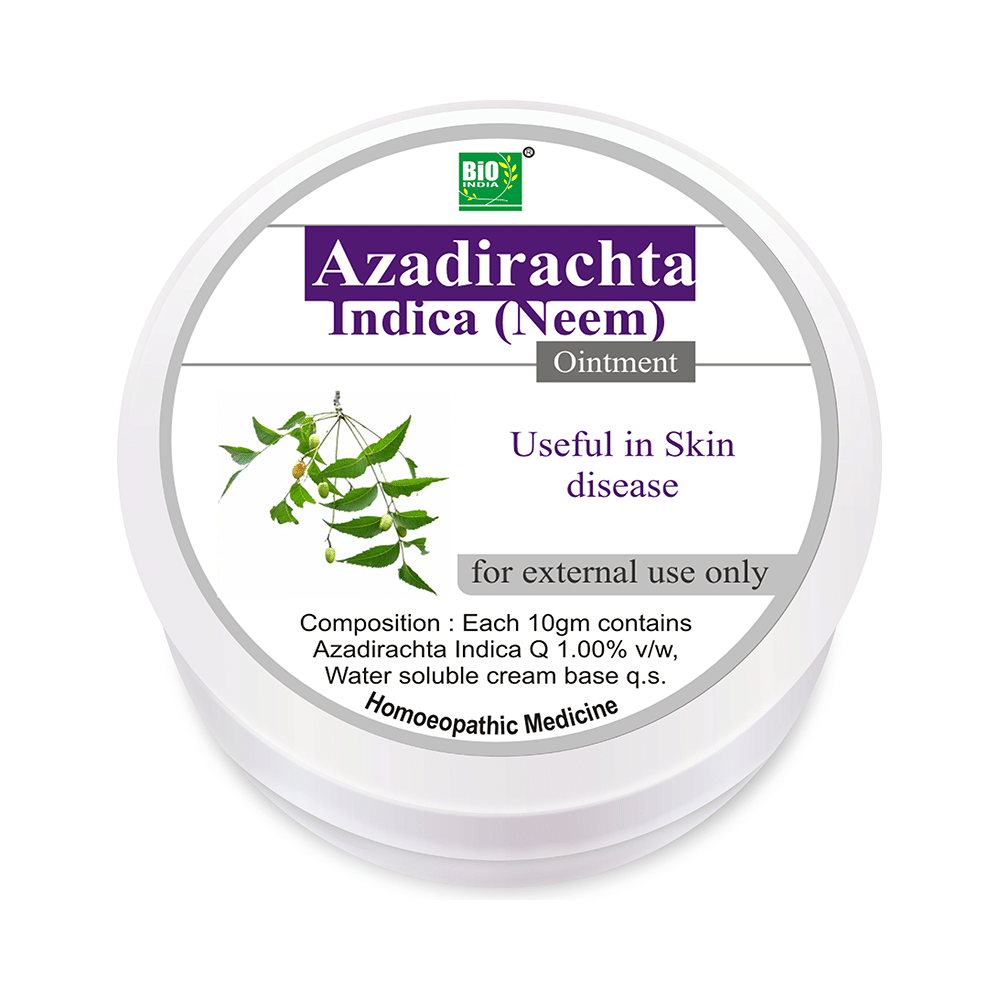 Showing image for Bio India Azardiracta Indica (Neem) Ointment Bio India Azardiracta Indica (Neem) Ointment image