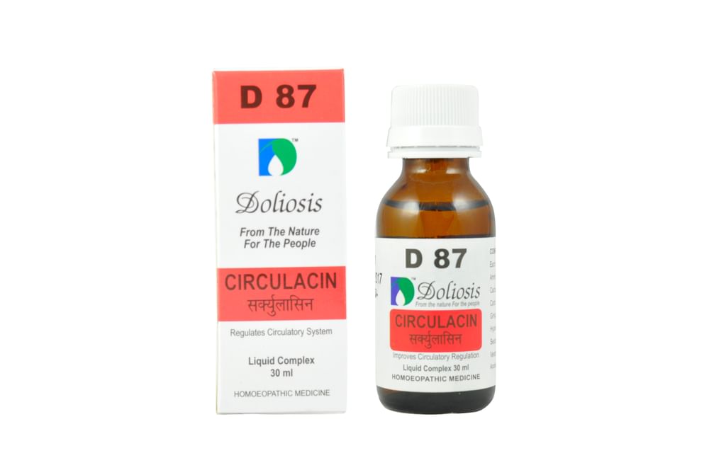 Doliosis D87 Circulacin Drop Medicines, Homeopathic medicine for Female Health, Homeopathic medicine for Breast related issues image