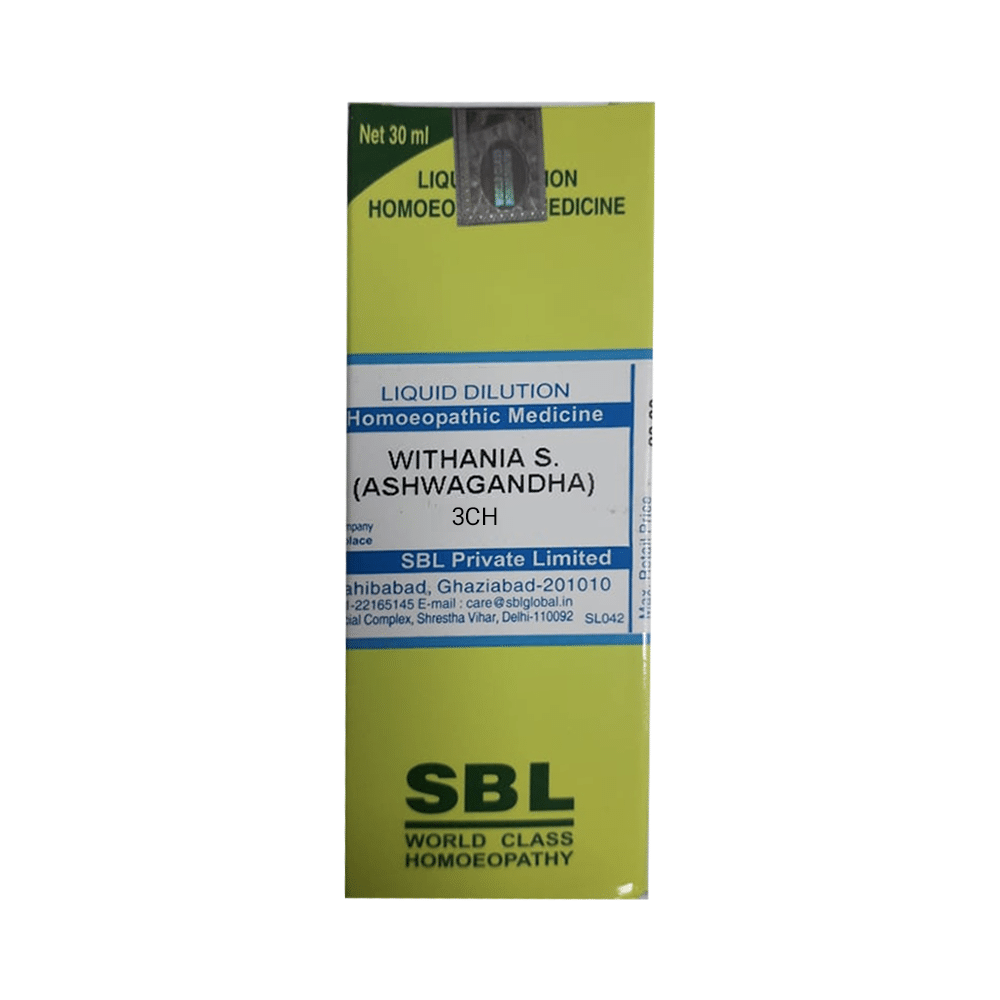 SBL Withania S (Ashwagandha) Dilution 3 CH