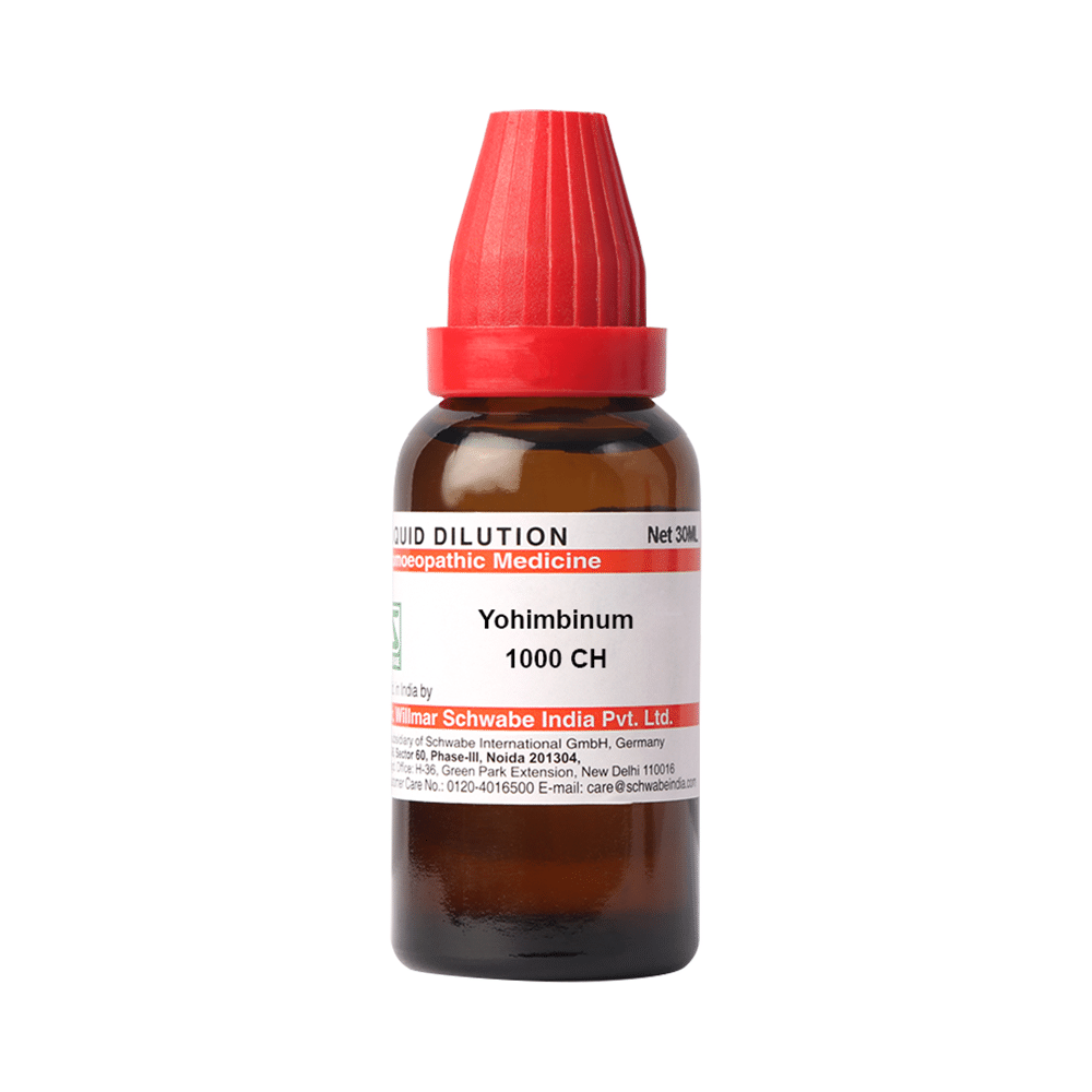Dr Willmar Schwabe India Yohimbinum Dilution 1000 CH Dr Willmar Schwabe India Yohimbinum Dilution 1000 CH
