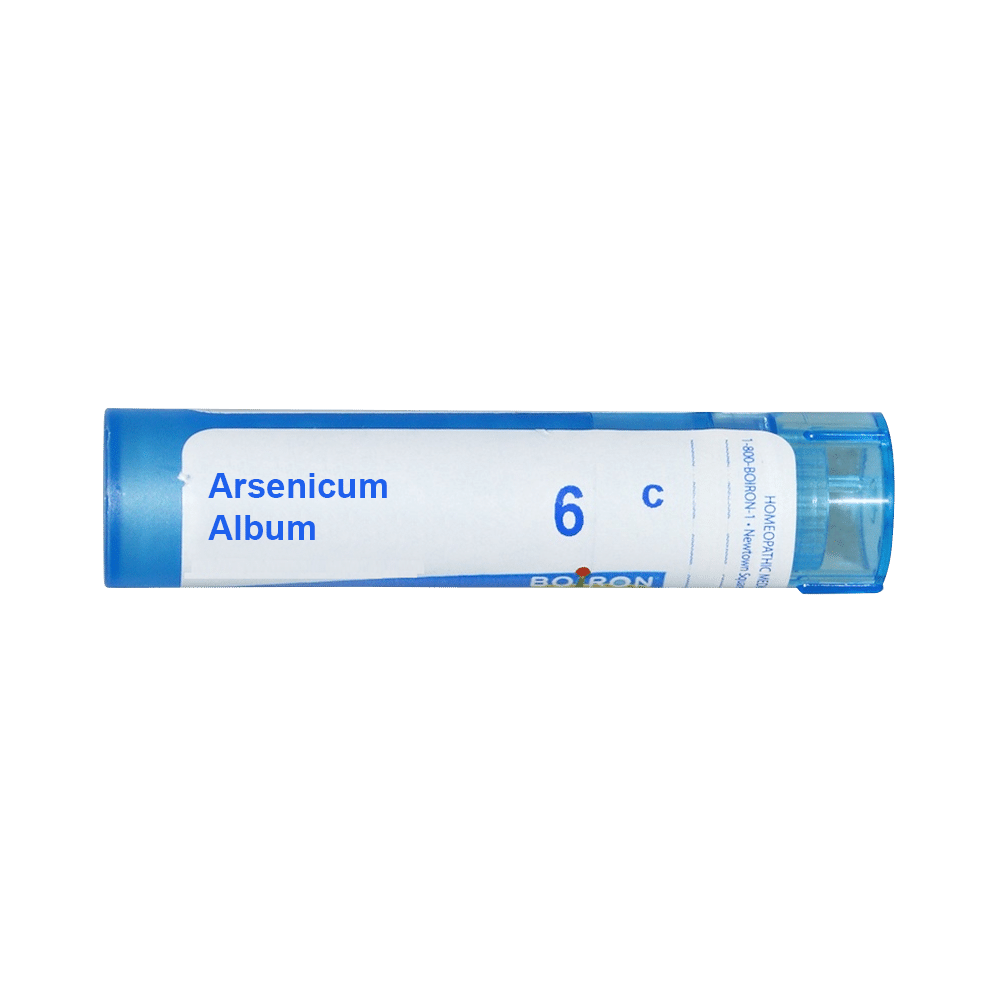 Showing image for Boiron Arsenicum Album Pellets 6C Boiron Arsenicum Album Pellets 6C Homeopathy Medicine for Bone, Joint & Muscles, Homeopathic medicine for Edema, Homeopathic medicine for Digestive System, Homeopathic medicine for Gastritis, Acidity & Indigestion, Homeopathic medicine for Respiratory Sys