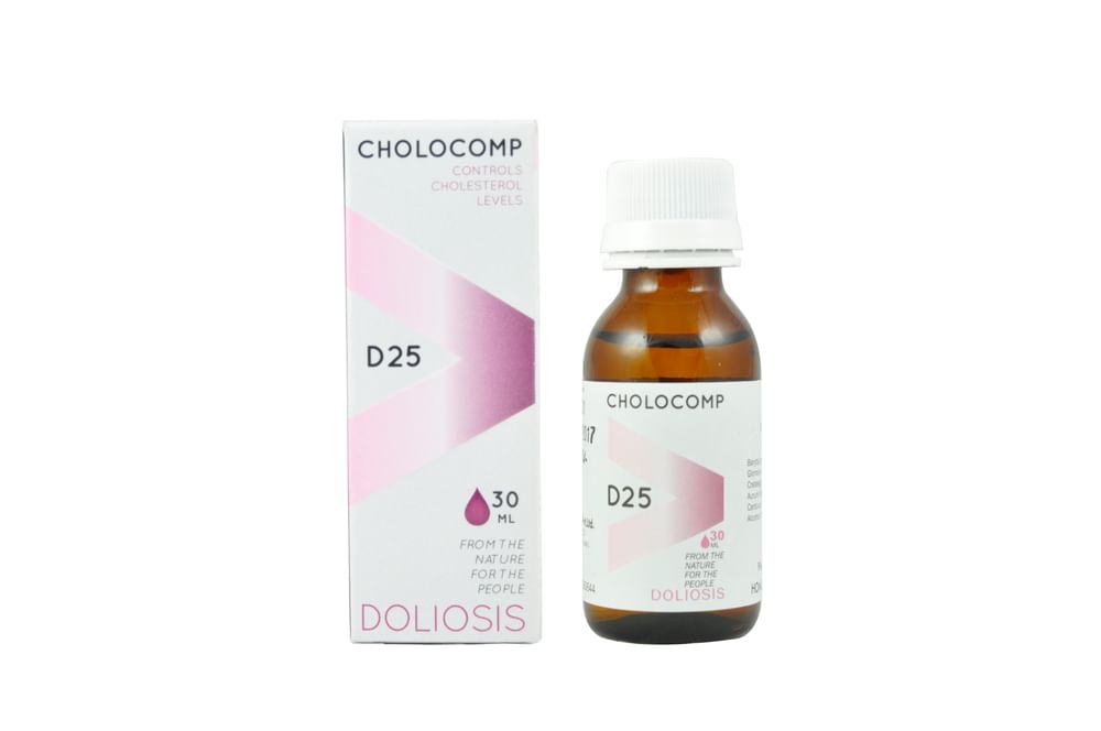 Showing image for Doliosis D25 Cholocomp Drop Doliosis D25 Cholocomp Drop Medicines, Homeopathic medicine for Heart & Blood Circulation, Homeopathic medicine for Cholesterol & Triglyceride image
