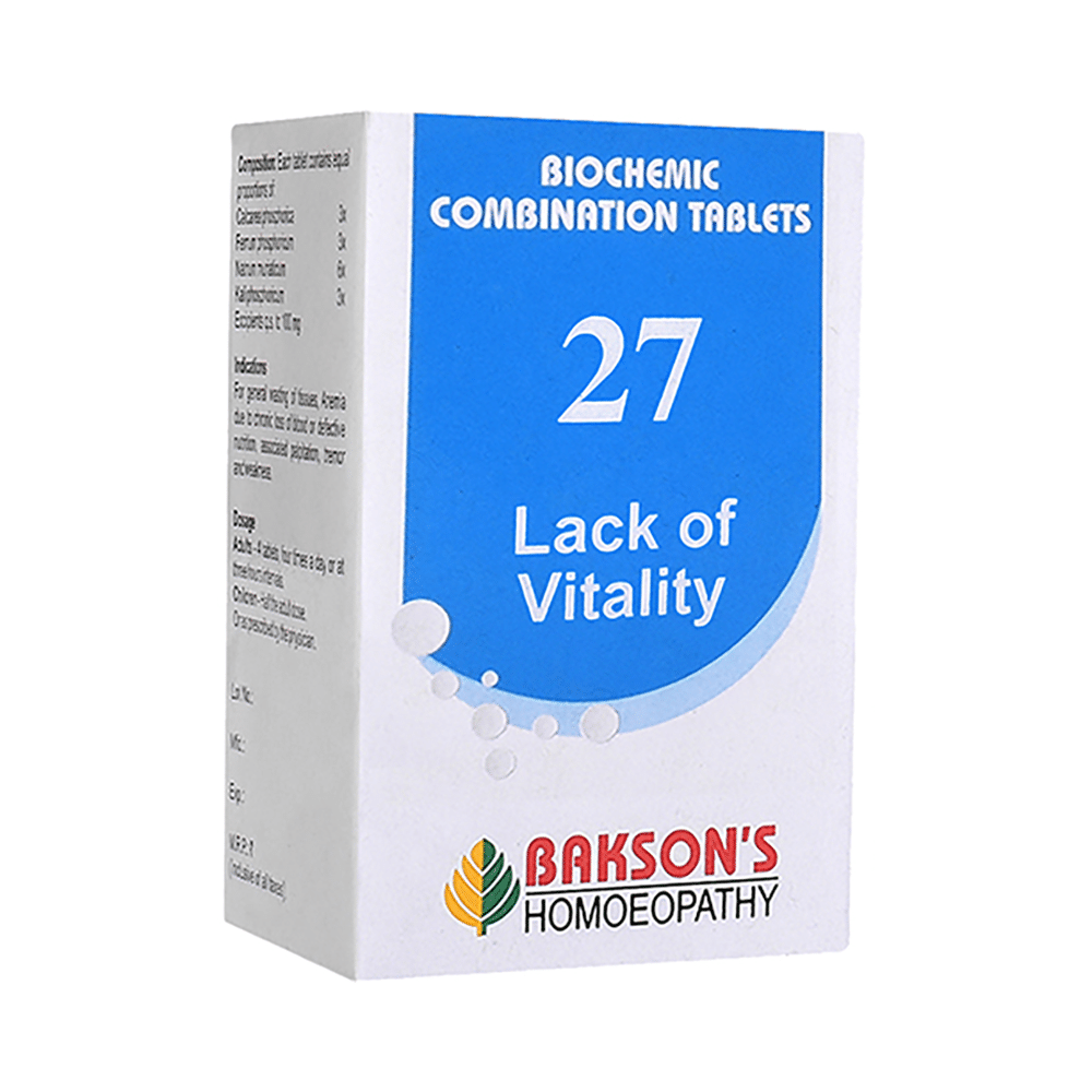 Bakson's Biocombination 27 Tablet Bakson's Biocombination 27 Tablet