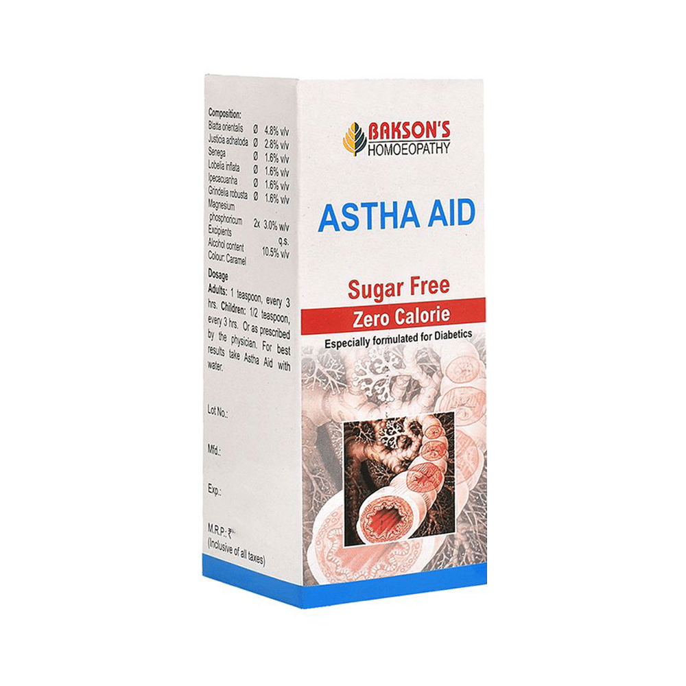 Bakson's Astha Aid Syrup Sugar Free