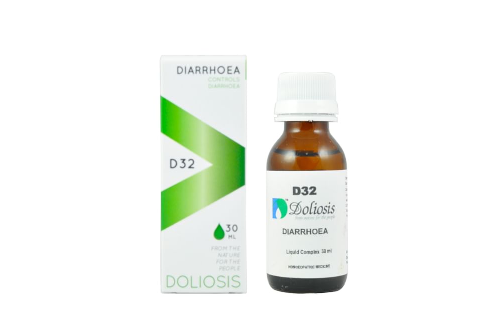 Doliosis D32 Diarrhoea Drop Medicines, Homeopathic medicine for Digestive System, Homeopathic medicine for Diarrhoea & Dysentry image