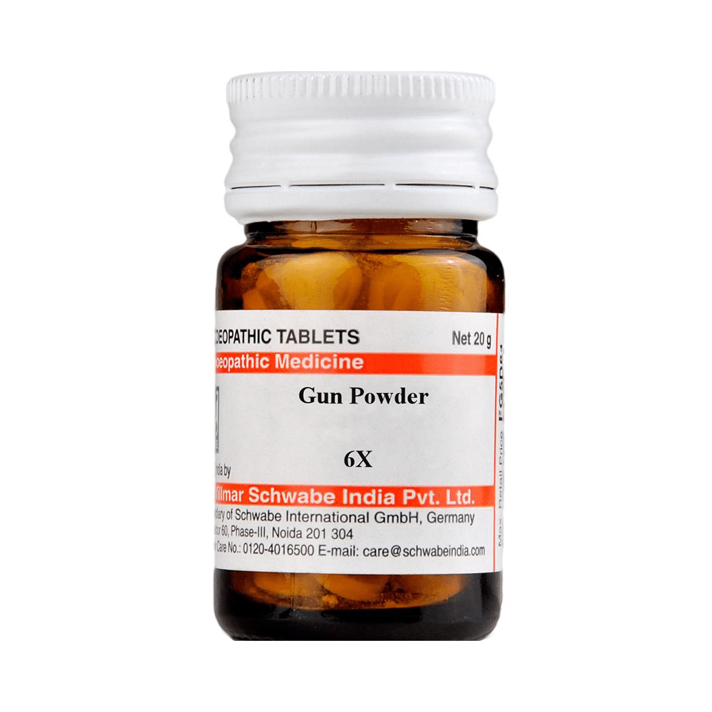 Dr Willmar Schwabe India Gun Powder Trituration Tablet 6X Dr Willmar Schwabe India Gun Powder Trituration Tablet 6X