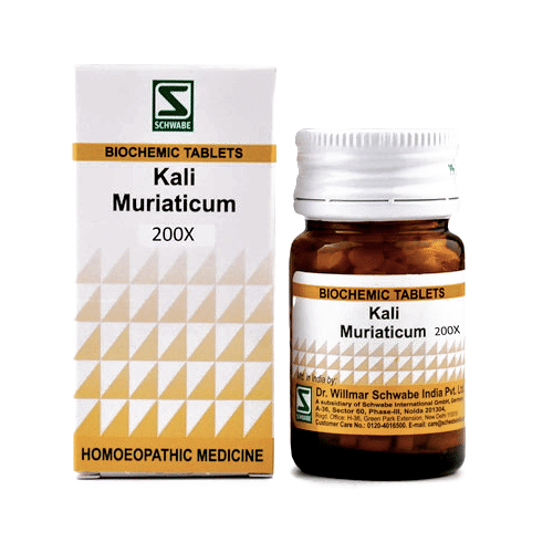 Dr Willmar Schwabe India Kali Muriaticum Biochemic Tablet 200X