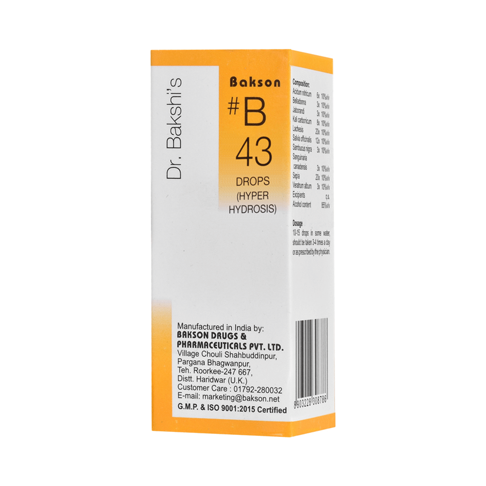 Bakson B43 Hyper Hydrosis Drop Bakson B43 Hyper Hydrosis Drop