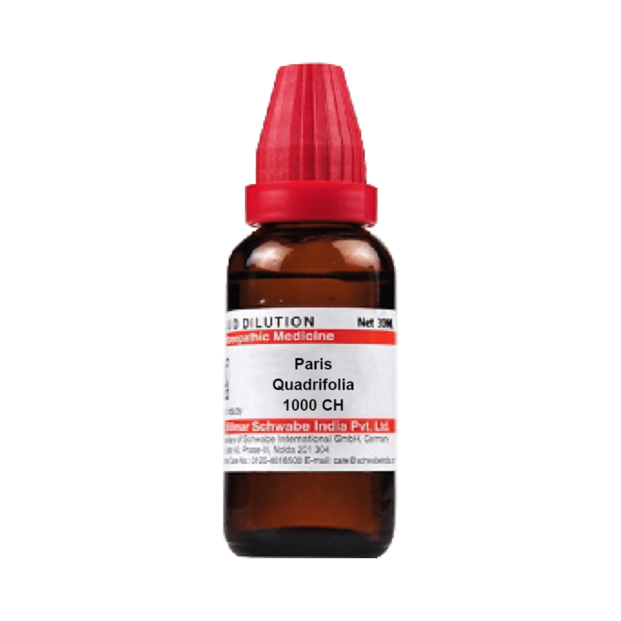 Dr Willmar Schwabe India Paris Quadrifolia Dilution 1000 CH Dr Willmar Schwabe India Paris Quadrifolia Dilution 1000 CH