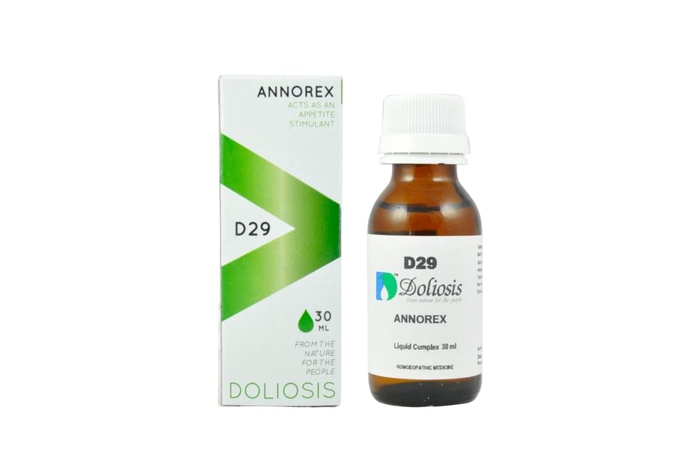 Doliosis D29 Annorex Drop Medicines, Homeopathic medicine for Female Health, Homeopathic medicine for Menopause, Homeopathic medicine for Heart & Blood Circulation, Homeopathic medicine for Cholesterol & Triglyceride image
