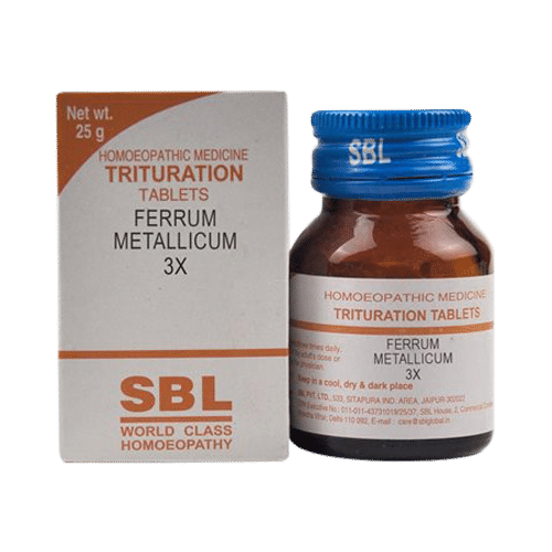 SBL Ferrum Metallicum Trituration Tablet 3X