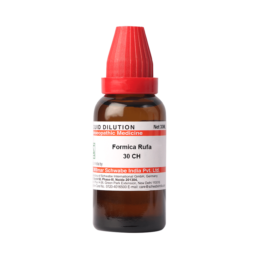 Dr Willmar Schwabe India Formica Rufa Dilution 30 CH Dr Willmar Schwabe India Formica Rufa Dilution 30 CH